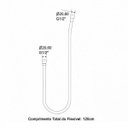 Ver imagem 2 de Ligação Flexível com Gatilho para Ducha Higiênica 120cm Meber Metais Cromado