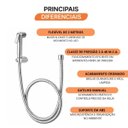 Ver imagem 5 de Ligação Flexível com Gatilho para Ducha Higiênica 200cm Meber Metais