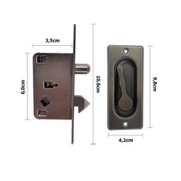 Fecho Concha-embutir-isero-76 - Antique - 2