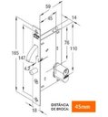 Ver imagem 2 de Fechadura Correr-bico de Papagaio-stam-950 - Cromado