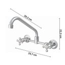 Ver imagem 3 de Misturador de Parede Bica Móvel 3007 Supernova C21 Meber Metais