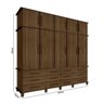 Guarda-Roupa Casal Triplex 10 Portas 12 Gavetas 100% MDF Berlim Amêndoa - 4