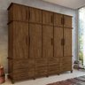 Guarda-Roupa Casal Triplex 10 Portas 12 Gavetas 100% MDF Berlim Malbec - 1