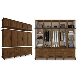 Guarda-Roupa Casal Triplex 10 Portas 12 Gavetas 100% MDF Berlim Malbec - 3 Guarda-Roupa Casal Triplex 10 Portas 12 Gavetas 100% MDF Berlim Malbec - 3