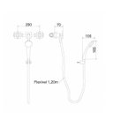 Ver imagem 2 de Misturador Higiênico Embutir para Banheiro 1882 Athena C34 Meber Metais