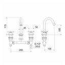 Ver imagem 2 de Misturador para Banheiro 1877 Bica Fixa Ômega C28 Meber Metais