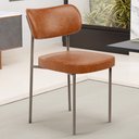 Ver imagem 2 de Cadeira Decorativa Sala de Jantar Melina Base Arena L02 Couríssimo Camel - Lyam Decor