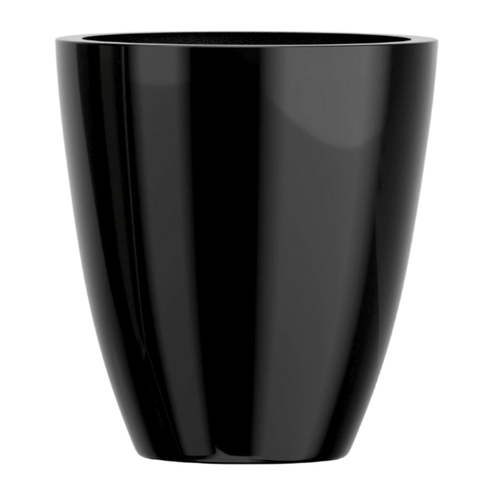 Vaso de Fibra de Vidro Roma P 50cm Decorativo Preto
