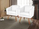 Ver imagem 2 de Kit 12 Poltronas Decorativa San Diego Sala Recepção Escritório Branco