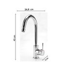 Ver imagem 3 de Monocomando para Cozinha Bica Móvel 7007 Minimal C75 Meber Metais