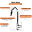 Ver imagem 5 de Monocomando para Cozinha Bica Móvel 7007 Minimal C75 Meber Metais