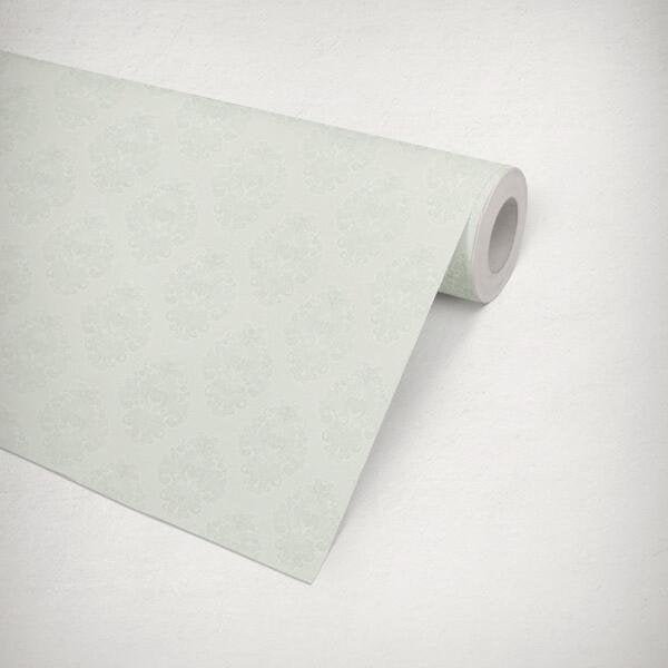 Papel de Parede Vinilico Estampado Lavável Durável Quarto Gelo - 9