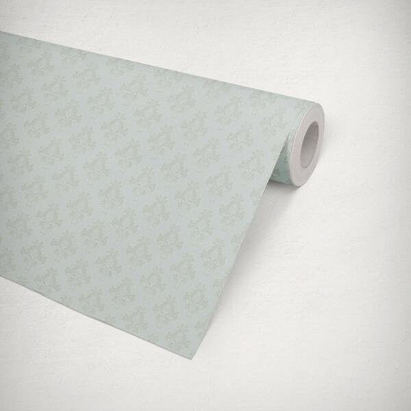 Papel de Parede Vinilico Estampado Lavável Durável Quarto Gelo - 11