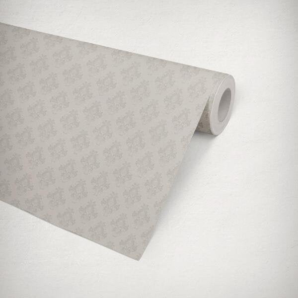 Papel de Parede Vinilico Estampado Lavável Durável Quarto Gelo - 14