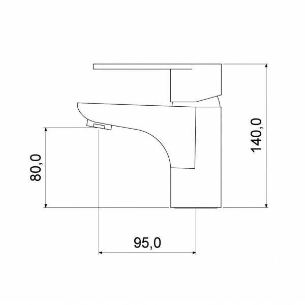 Misturador Monocomando para Banheiro Bica Fixa Minimal Advance C78 Meber Metais - 2