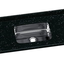 Pia de Cozinha Roralit Granitado com Cuba em Inox 120x55cm Preto - 2 Pia de Cozinha Roralit Granitado com Cuba em Inox 120x55cm Preto - 2