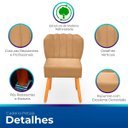 Ver imagem 3 de Kit Cadeira Pétala para Sala de Jantar Confortável e Reforçada Suede