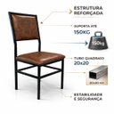 Ver imagem 7 de Kit 6 Cadeiras Flora de Cozinha e Sala de Jantar Reforço Aço Preto Assento e Encosto Cor Whisky