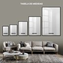 Ver imagem 3 de Quadro Decorativo Grande de Vidro Leão Preto com Moldura