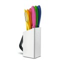 Ver imagem 2 de Conjunto Victorinox 5 facas descascador e lindo Cepo organizador na cor branca