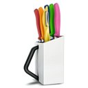 Ver imagem 4 de Conjunto Victorinox 5 facas descascador e lindo Cepo organizador na cor branca