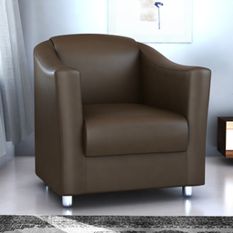 Poltrona Clássica Jales Sintetico Marrom - 1 Poltrona Clássica Jales Sintetico Marrom - 1