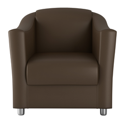 Poltrona Clássica Jales Sintetico Marrom - 4 Poltrona Clássica Jales Sintetico Marrom - 4