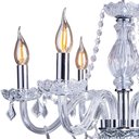 Ver imagem 7 de Lustre Candelabro France Nice 6 Braços Cristal Legítimo Transparente E14 Clássico