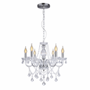 Ver imagem 2 de Lustre Candelabro France Nice 6 Braços Cristal Legítimo Transparente E14 Clássico