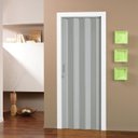 Ver imagem 1 de Porta Sanfonada de PVC 210cm x 96cm Pronta Bcf Cinza