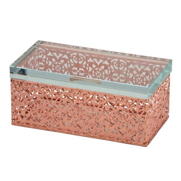 Caixa Decorativa Rosé 20cm - 1