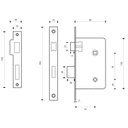 Ver imagem 3 de Fechadura Conceito Duda Banheiro 55mm Alumínio Anodizado Natural Lockwell