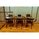 Ver imagem 2 de Mesa Quadrada Tramontina Diana Preta em Polipropileno com Pernas de Madeira 70x70x75cm