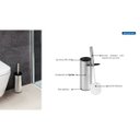 Ver imagem 4 de Escova para Banheiro Tramontina em Aço Inox com Acabamento Scotch Brite