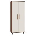 Ver imagem 1 de Organizador Multiuso Armário Grande Lisboa 2 portas 5 repartições internas cor Freijó / Off white Sa