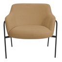 Ver imagem 6 de Poltrona Decorativa Jade Base Aço Preto Bouclé Camel - Nexta Casa