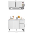 Ver imagem 2 de Balcão Gabinete de Cozinha e Armário Aéreo Vanessa Branco - Desk Design