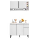 Ver imagem 1 de Balcão Gabinete de Cozinha e Armário Aéreo Vanessa Branco - Desk Design