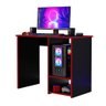 Mesa Escrivaninha Gamer Organizador Home Office Vermelho - 6