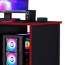 Mesa Escrivaninha Gamer Organizador Home Office Vermelho - 3