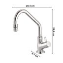 Ver imagem 3 de Torneira para Cozinha Bica Móvel 1174 Minimal Advance C78 Meber Metais Cromado