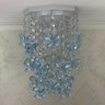 Lustre Para Quarto de Menino Luminária Infantil Plafon Decorar Ambiente Bebê Borboletas Azul 17x25cm - 5