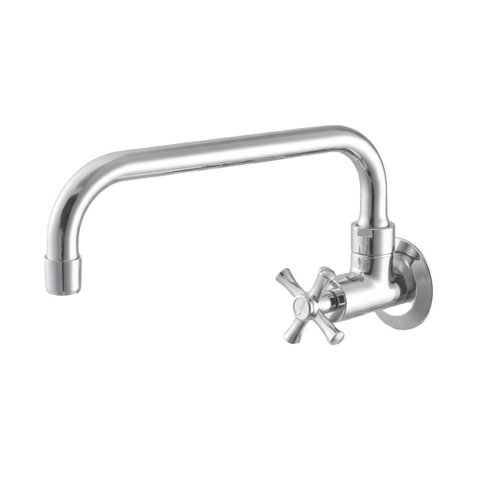 Torneira de Parede para Cozinha Bica Móvel 1166 Tetra C24 Meber Metais Cromado