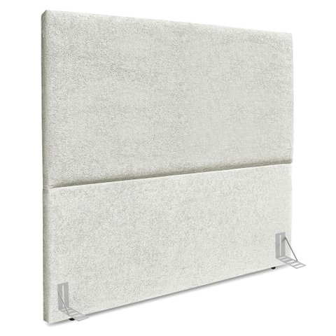 Cabeceira Casal 140 Cm com Frame Luna Boucle Cinza Claro Artte