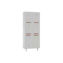 Ver imagem 1 de Módulo Cozinha Telasul Mirage New Paneleiro 6 Portas (2 c/ Vidro) Branco