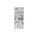 Ver imagem 4 de Módulo Cozinha Telasul Mirage New Paneleiro 6 Portas (2 c/ Vidro) Branco