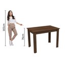 Ver imagem 3 de Mesa Madesa Retangular para Escritório com Tampo de Madeira 5258b