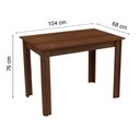 Ver imagem 2 de Mesa Madesa Retangular para Escritório com Tampo de Madeira 5258b