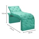Ver imagem 3 de Maca Estofada Estética Cílios Regulável Spa Suede Ana:azul Tiffany
