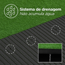 Grama Sintética Artificial 20mm com Proteção Uv e Anti-fungo 2,00 X 3,50m (7m²) - 4